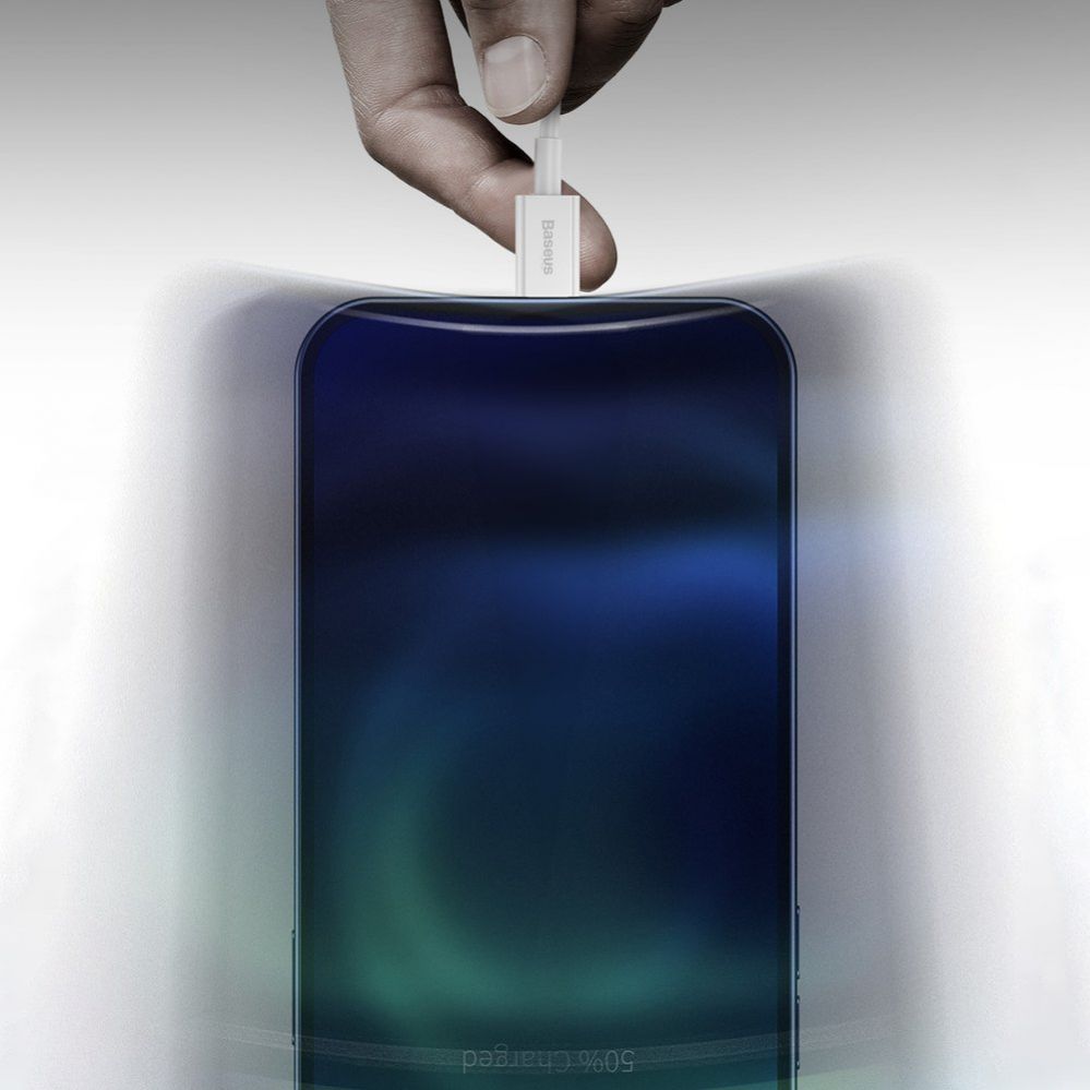 Kabelis Baseus Baseus Superior USB - Lightning fast charging data cable 2,4 A 1 m black (CALYS-A01)