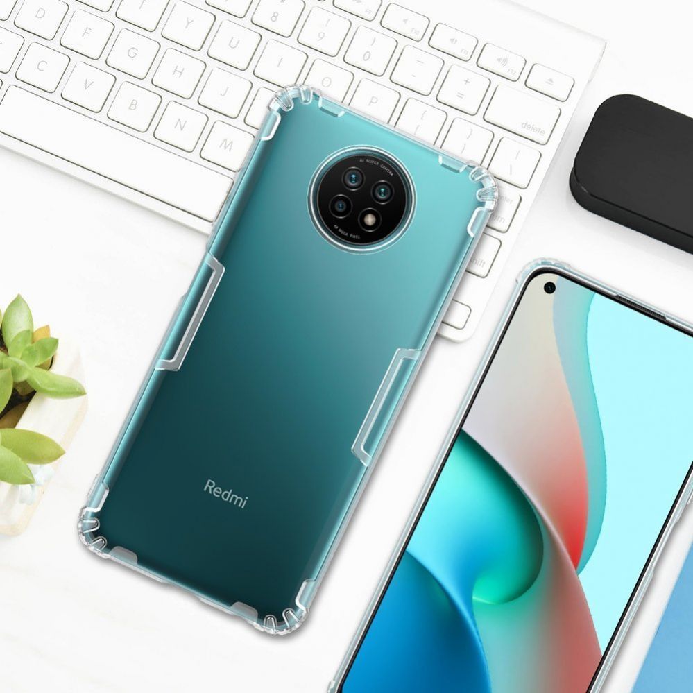 Aizmugurējais vāciņš Nillkin Nillkin Nature Gel Case Cover Ultra Slim Xiaomi Redmi Note 9T 5G Transparent
