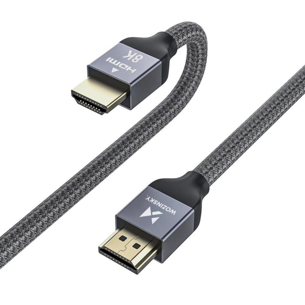 Kaabel Wozinsky Wozinsky cable HDMI 2.1 8K 60 Hz 48 Gbps / 4K 120 Hz / 2K 144 Hz 2 m silver (WHDMI-20)
