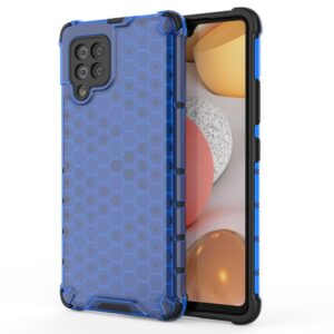 Aizmugurējais vāciņš Hurtel  Honeycomb Case armor cover with TPU Bumper for Samsung Galaxy A42 5G blue 