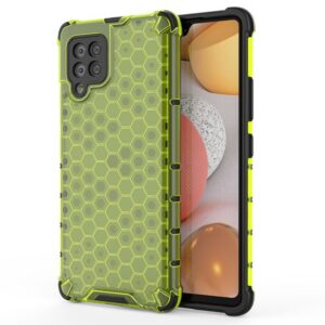 Aizmugurējais vāciņš Hurtel  Honeycomb Case armor cover with TPU Bumper for Samsung Galaxy A42 5G green 