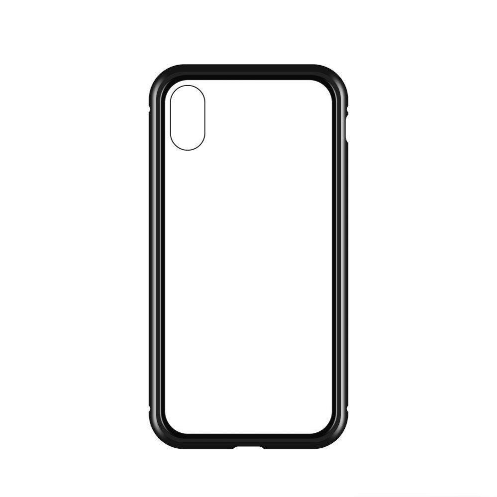 Back panel cover Wozinsky Wozinsky Full Magnetic Case Full Body Front and Back Cover with built-in glass for Vivo X60 black-transparent