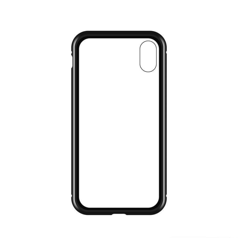 Back panel cover Wozinsky Wozinsky Full Magnetic Case Full Body Front and Back Cover with built-in glass for Vivo X60 black-transparent