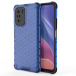Nugarėlės dėklai Hurtel - Honeycomb Case armor cover with TPU Bumper for Xiaomi Redmi K40 Pro+ / K40 Pro / K40 / Poco F3 blue 