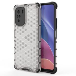 Aizmugurējais vāciņš Hurtel  Honeycomb Case armor cover with TPU Bumper for Xiaomi Redmi K40 Pro+ / K40 Pro / K40 / Poco F3 transparent 