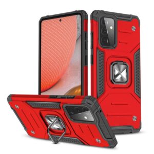 Nugarėlės dėklai Wozinsky  Wozinsky Ring Armor Case Kickstand Tough Rugged Cover for Samsung Galaxy A72 4G red 