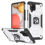 Aizmugurējais vāciņš Wozinsky  Wozinsky Ring Armor Case Kickstand Tough Rugged Cover for Samsung Galaxy A42 5G silver 