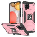 Tagakaaned Wozinsky  Wozinsky Ring Armor Case Kickstand Tough Rugged Cover for Samsung Galaxy A42 5G pink 