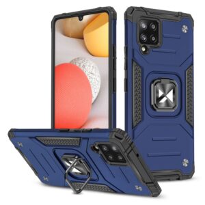 Nugarėlės dėklai Wozinsky  Wozinsky Ring Armor Case Kickstand Tough Rugged Cover for Samsung Galaxy A42 5G blue 