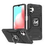 Back panel cover Wozinsky - Wozinsky Ring Armor Case Kickstand Tough Rugged Cover for Samsung Galaxy A32 5G black 