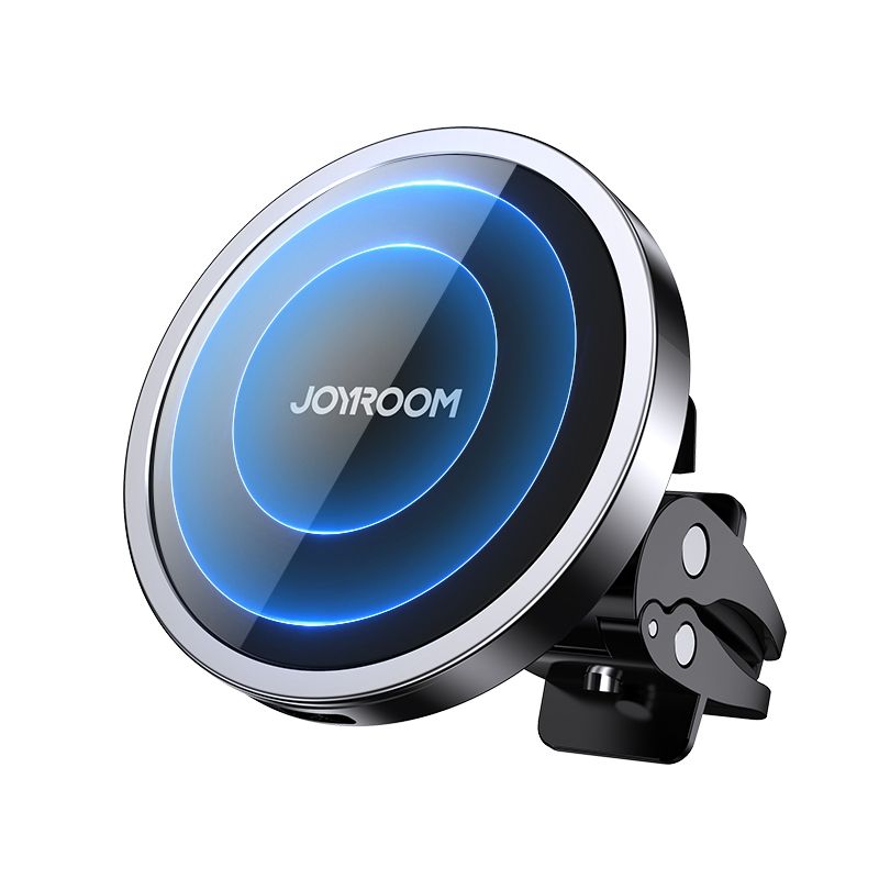 Adaptrid Joyroom Joyroom Car Magnetic Holder Qi Wireless Inductive Charger 15W (MagSafe Compatible for iPhone) Black (JR-ZS240)