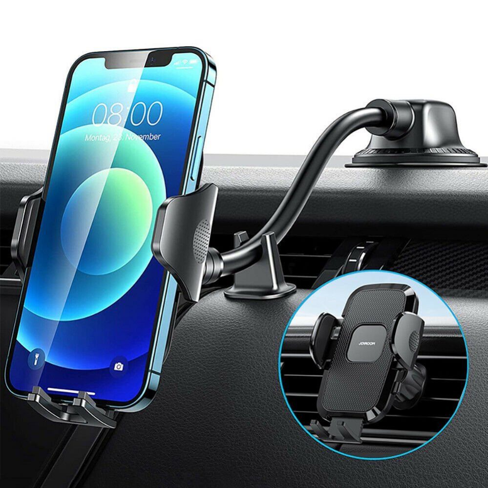 Auto turētājs Joyroom Joyroom Car Phone Holder with Flexible Arm for Dashboard Window Black (JR-ZS259)