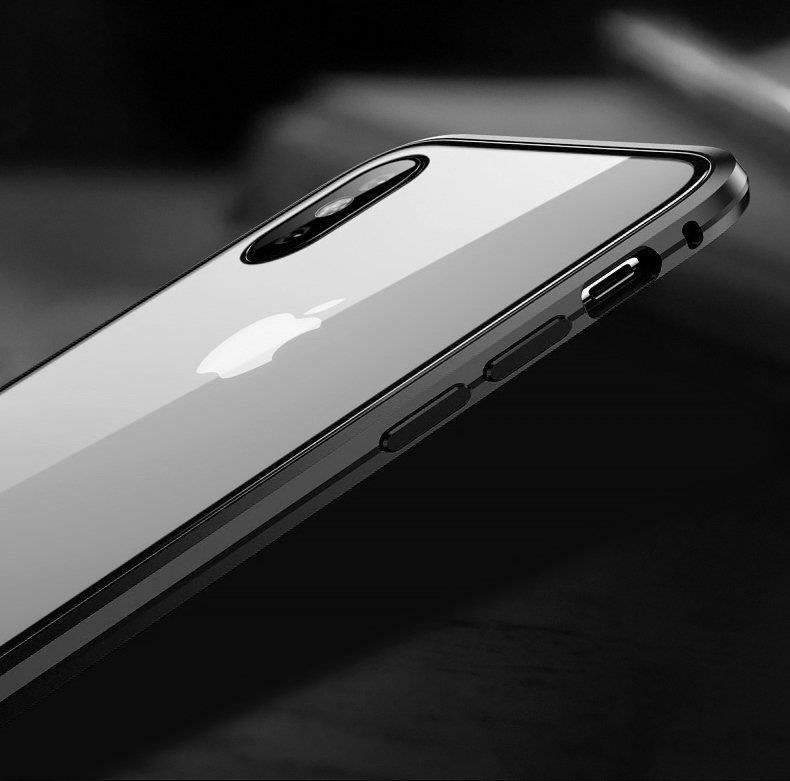 Back panel cover Wozinsky Wozinsky Full Magnetic Case Full Body Front and Back Cover with built-in glass for Samsung Galaxy A72 4G black-transparent