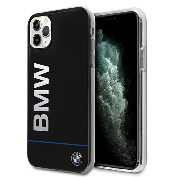 Aizmugurējais vāciņš BMW Etui BMW BMHCN65PCUBBK iPhone 11 Pro Max 11 6,5" czarny/black hardcase Signature Printed Logo