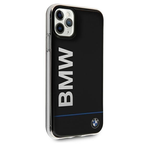 Aizmugurējais vāciņš BMW Etui BMW BMHCN65PCUBBK iPhone 11 Pro Max 11 6,5" czarny/black hardcase Signature Printed Logo