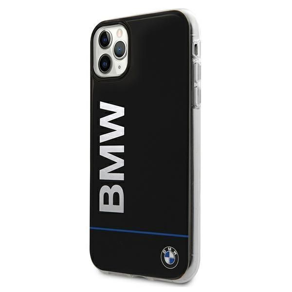 Aizmugurējais vāciņš BMW Etui BMW BMHCN65PCUBBK iPhone 11 Pro Max 11 6,5" czarny/black hardcase Signature Printed Logo