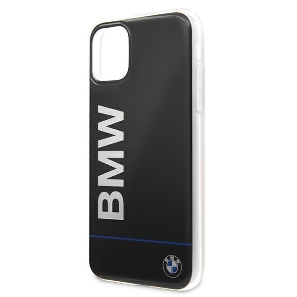 Aizmugurējais vāciņš BMW Etui BMW BMHCN65PCUBBK iPhone 11 Pro Max 11 6,5" czarny/black hardcase Signature Printed Logo