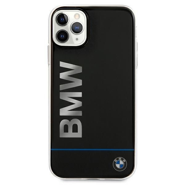 Aizmugurējais vāciņš BMW Etui BMW BMHCN65PCUBBK iPhone 11 Pro Max 11 6,5" czarny/black hardcase Signature Printed Logo