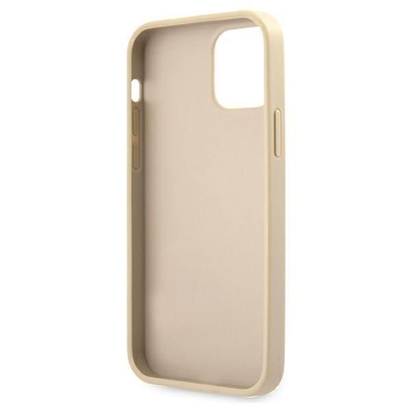Aizmugurējais vāciņš Guess Guess GUHCP12MRSAVSLG iPhone 12/12 Pro 6.1" gold/gold hardcase Saffiano Vintage Script
