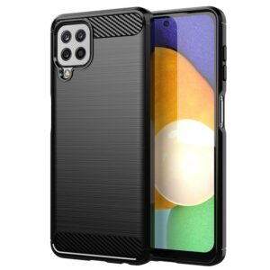 Aizmugurējais vāciņš Hurtel  Carbon Case Flexible Cover TPU Case for Samsung Galaxy A22 4G black 