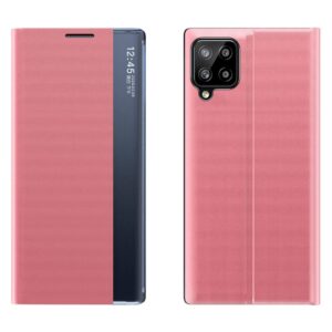 Nugarėlės dėklai Hurtel  Sleep Case Bookcase Type Case with Smart Window for Samsung Galaxy A22 4G pink 