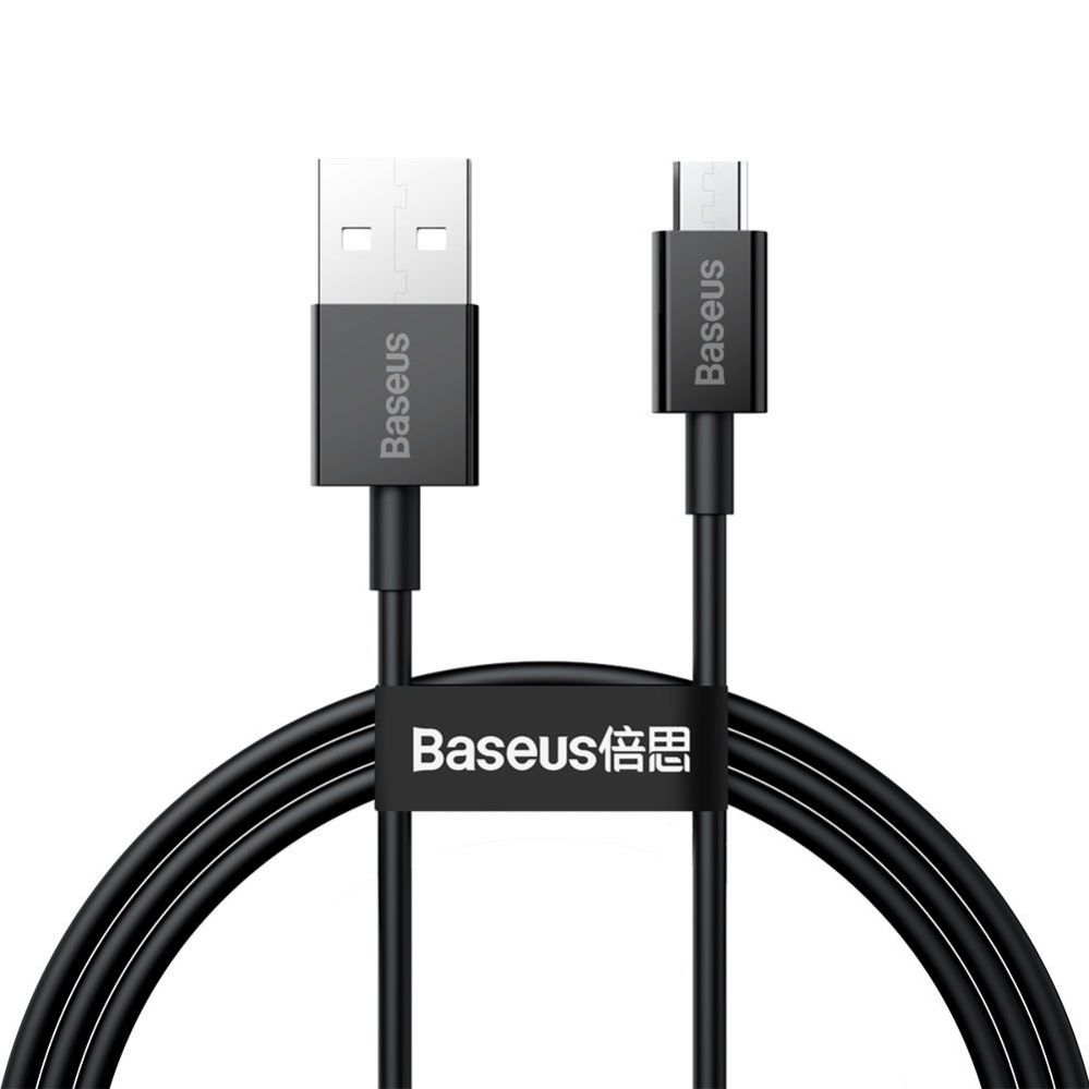 Kabelis Baseus Baseus Superior USB-A / micro USB 2A cable 1m - black