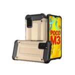 Aizmugurējais vāciņš Hurtel  Hybrid Armor Case Tough Rugged Cover for Xiaomi Redmi Note 10 5G / Poco M3 Pro golden 