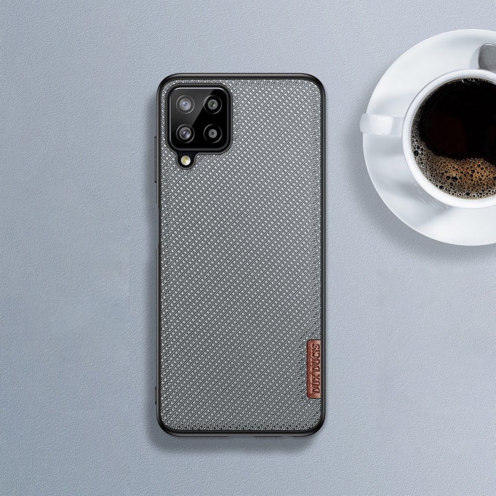 Back panel cover Dux Ducis Dux Ducis Fino case covered with nylon material for Samsung Galaxy A22 4G gray
