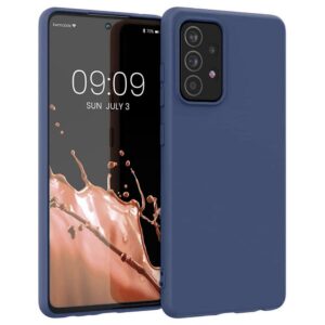 Nugarėlės dėklai Hurtel  Silicone Case Soft Flexible Rubber Cover for Samsung Galaxy A22 4G blue 