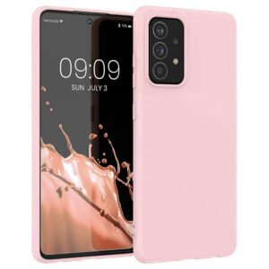 Nugarėlės dėklai Hurtel  Silicone Case Soft Flexible Rubber Cover for Samsung Galaxy A22 4G pink 