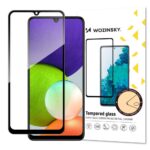Protective glass Wozinsky  Wozinsky Tempered Glass Full Glue Super Tough Screen Protector Full Coveraged with Frame Case Friendly for Samsung Galaxy A22 4G black 