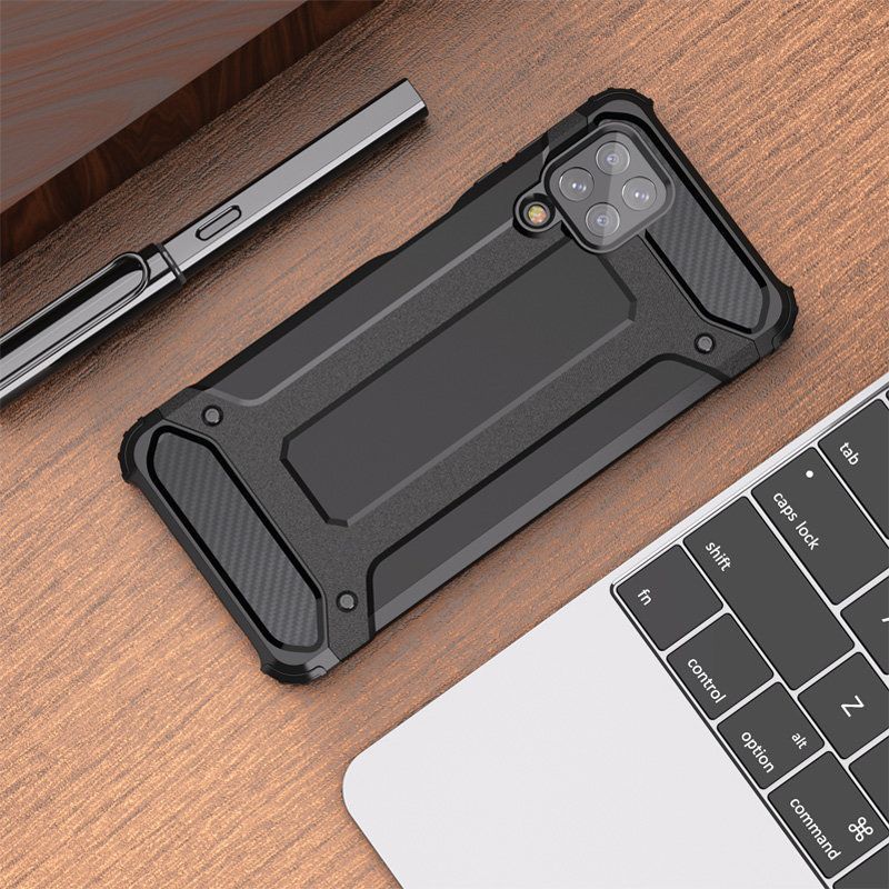 Aizmugurējais vāciņš Hurtel Hybrid Armor Case Tough Rugged Cover for Samsung Galaxy A22 4G silver
