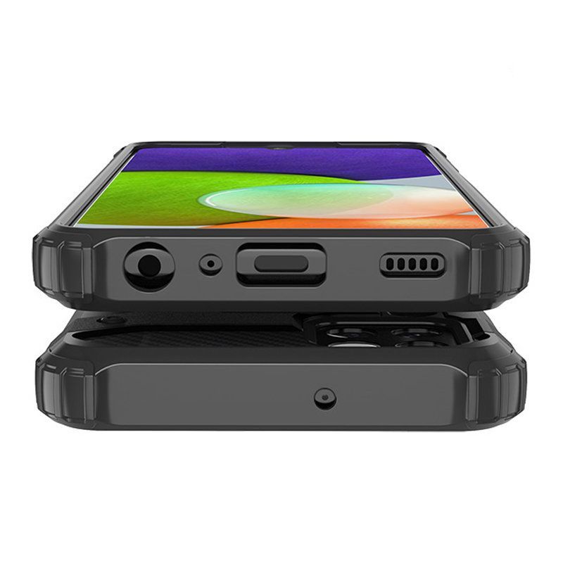 Aizmugurējais vāciņš Hurtel Hybrid Armor Case Tough Rugged Cover for Samsung Galaxy A22 4G silver