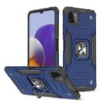 Nugarėlės dėklai Wozinsky  Wozinsky Ring Armor Case Kickstand Tough Rugged Cover for Samsung Galaxy A22 4G blue 