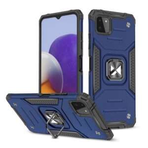 Nugarėlės dėklai Wozinsky  Wozinsky Ring Armor Case Kickstand Tough Rugged Cover for Samsung Galaxy A22 4G blue 