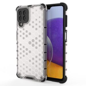 Aizmugurējais vāciņš Hurtel  Honeycomb Case armor cover with TPU Bumper for Samsung Galaxy A22 4G transparent 