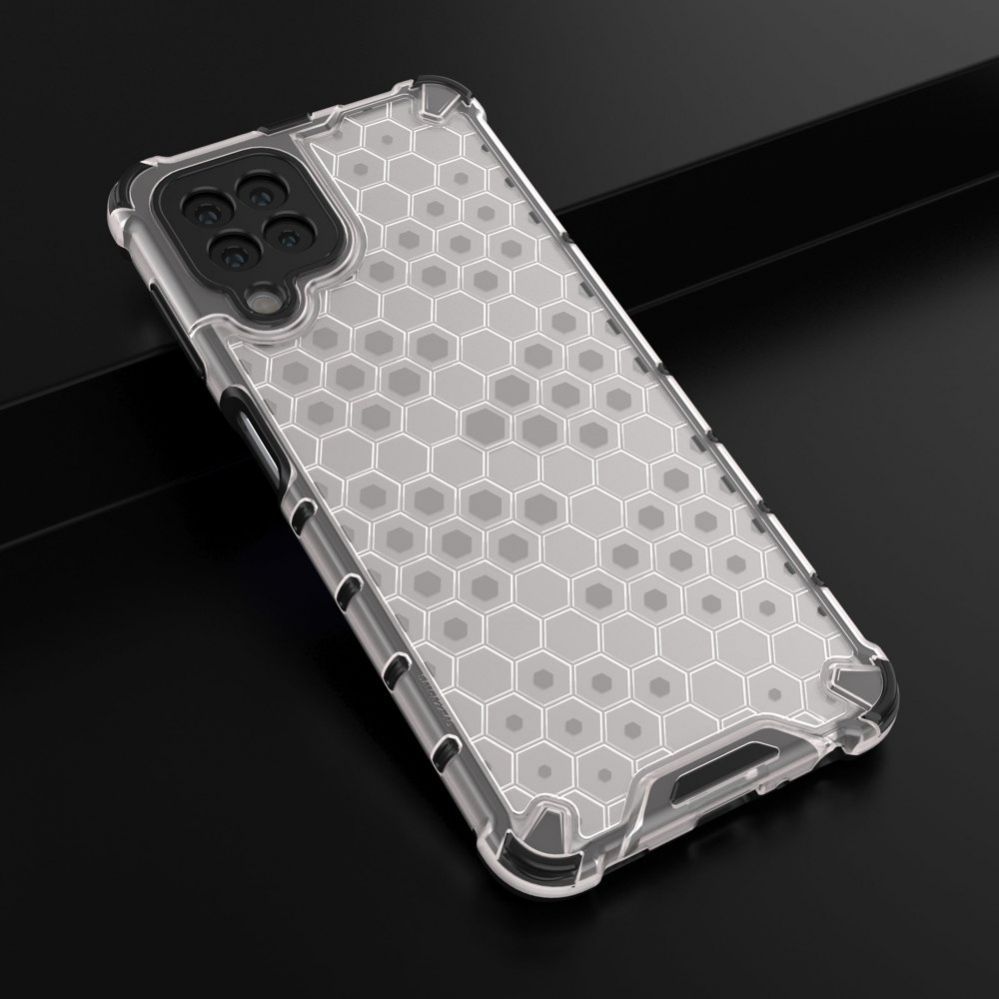 Aizmugurējais vāciņš Hurtel Honeycomb Case armor cover with TPU Bumper for Samsung Galaxy A22 4G transparent