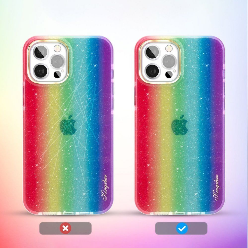 Back panel cover Kingxbar Kingxbar Ombre Case Back Cover for iPhone 12 Pro Max multicolour
