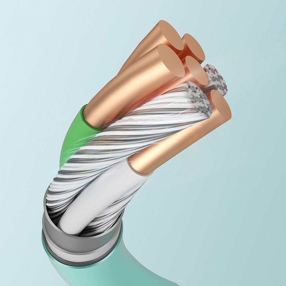 Kabelis Joyroom Joyroom Liquid Silicone Data Cable N2 USB-A / Lightning 2.4A 1.2m - White