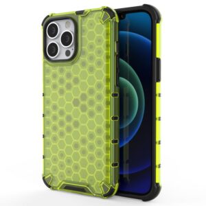Aizmugurējais vāciņš Hurtel  Honeycomb Case armor cover with TPU Bumper for iPhone 13 Pro Max green 
