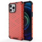 Tagakaaned Hurtel  Honeycomb Case armor cover with TPU Bumper for iPhone 13 Pro Max red 