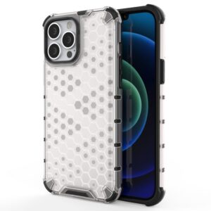 Aizmugurējais vāciņš Hurtel  Honeycomb Case armor cover with TPU Bumper for iPhone 13 Pro Max transparent 
