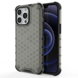 Aizmugurējais vāciņš Hurtel - Honeycomb Case armor cover with TPU Bumper for iPhone 13 Pro black 