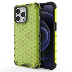 Aizmugurējais vāciņš Hurtel  Honeycomb Case armor cover with TPU Bumper for iPhone 13 Pro green 