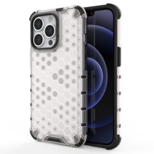 Aizmugurējais vāciņš Hurtel  Honeycomb Case armor cover with TPU Bumper for iPhone 13 Pro transparent 