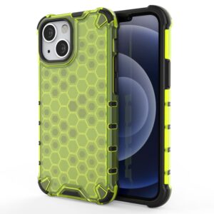 Aizmugurējais vāciņš Hurtel  Honeycomb Case armor cover with TPU Bumper for iPhone 13 mini green 