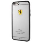Back panel cover Ferrari  Ferrari Hardcase FEHCP6LBK iPhone 6/6S Plus racing shield transparent black