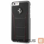 Чехол на заднюю панель Ferrari  Ferrari Hardcase FESEHCP6BKR iPhone 6/6S 488 black/red stiching 