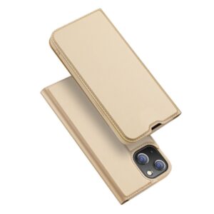 Aizmugurējais vāciņš Dux Ducis  Dux Ducis Skin Pro Bookcase type case for iPhone 13 mini golden 