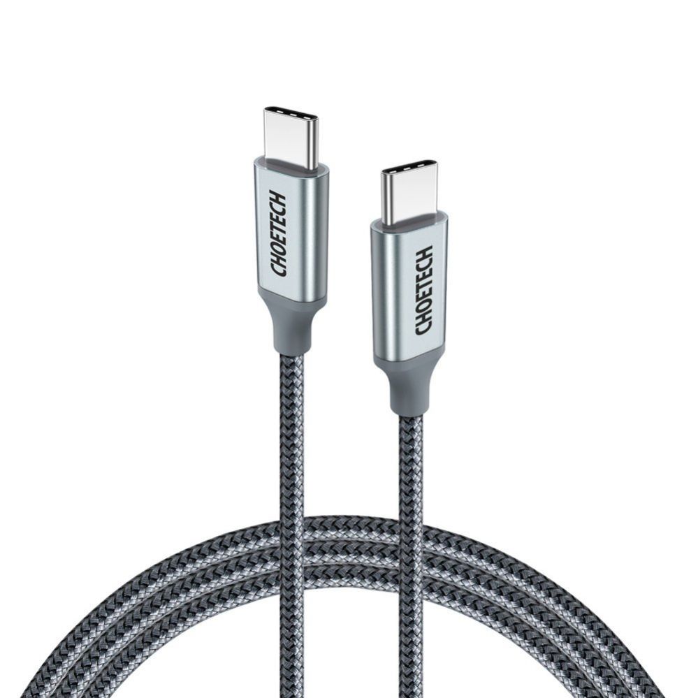 Kaabel Choetech Choetech XCC-1002-GY USB-C - USB-C PD QC cable 100W 5A 480Mb/s 1.8m - gray